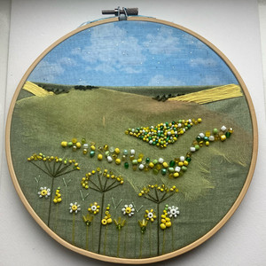 Amanda, abstract landscape, beads and embroidery.jpeg